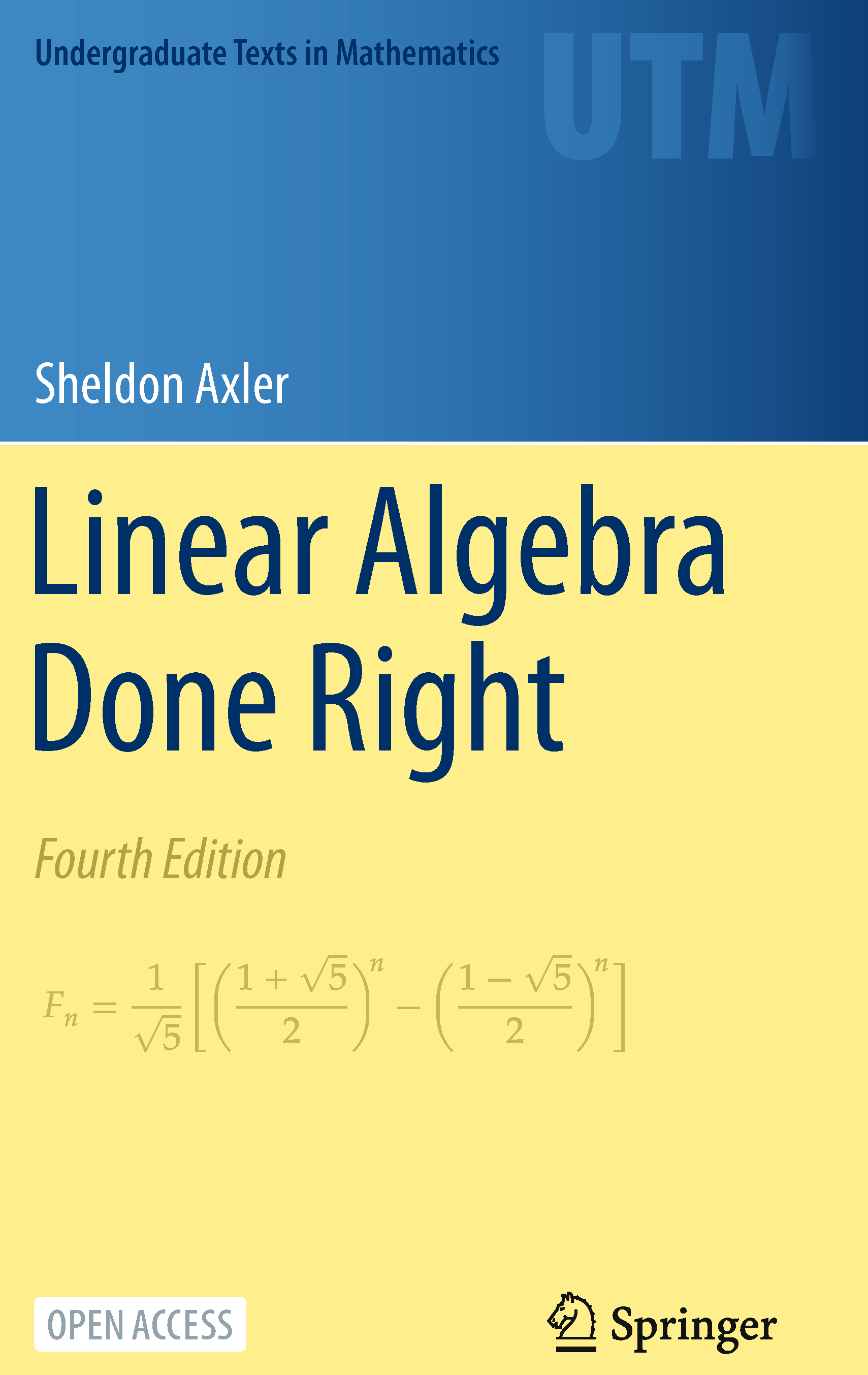 Linear Algebra Done Right, 4th Edition